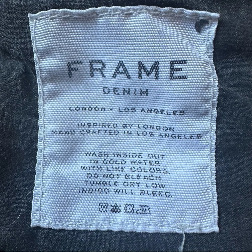 Frame Jeans Denim Nouveau Le Mix Straight Leg Crop Distressed Raw Hem Gray 32 - Picture 11 of 14